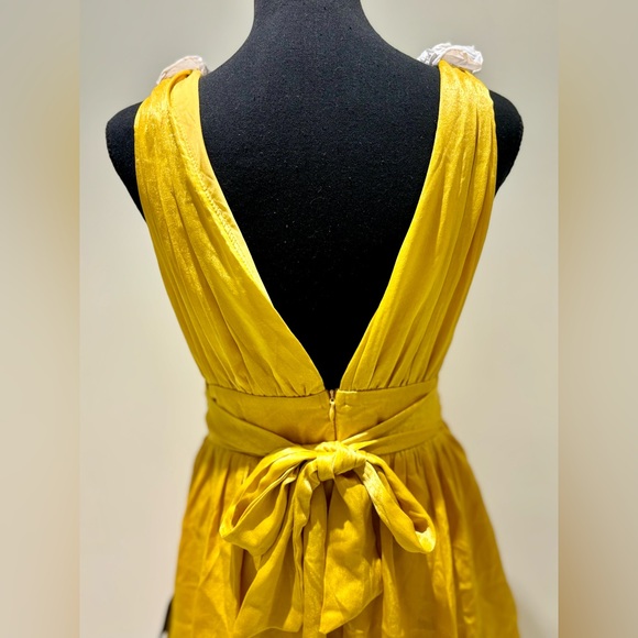 Lulus Marigold/Canary tiered dress - Picture 11 of 13